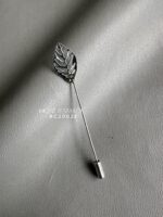 BC20026 - Leaf Lapel Pins / Tuspin Brooch - Silver