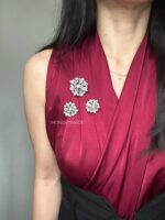 BC201162 - Bundling 3 pcs Diamond Brooch - Image 3