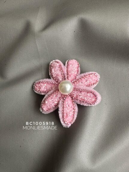 BC1005918 - Handmade Flower Brooch - Pink