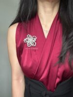 BC201165 - Flowers Damond Brooch - Image 2