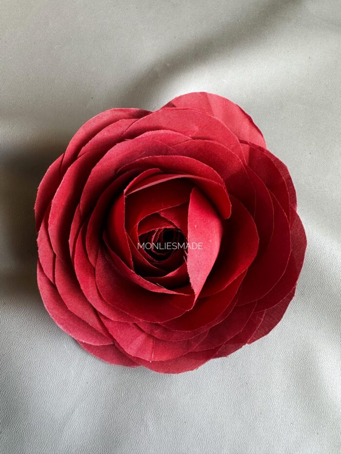 Corsage Handmade Fabric Rose Flower - Image 6