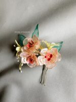HC16648 - Flowers Handmade Haircomb Nude - Image 2