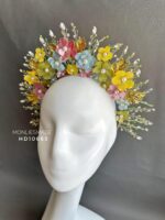 HD10663 - Flowers Rainbow Headpiece Headband