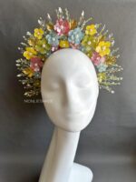 HD10663 - Flowers Rainbow Headpiece Headband - Image 3