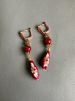 ER201163 - Sangjit Jade Rounge Earring - Image 2