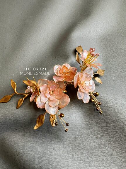HC107321 - Flowers Pink Haircomb