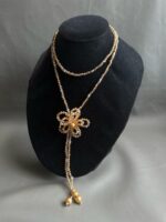 Handmade Necklace With Crystal Champagne - Image 2