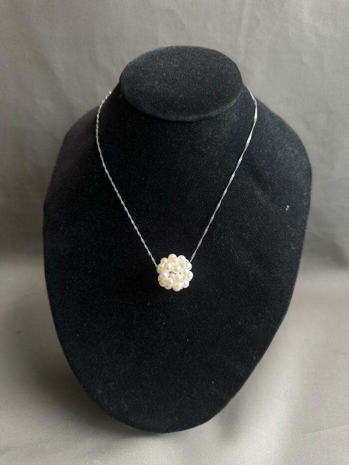 Handmade Pearl Necklace - Image 2