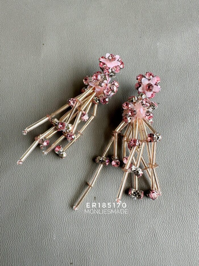 ER185170 - Crystal Beading Earring - Image 1