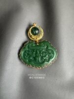 BC100862 - Jade Stone Brooch