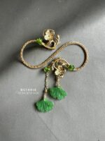BC19916 - Jade Brooch - Gold