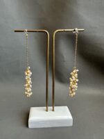 ER725119 - Pearl Earrings - Gold - Image 2