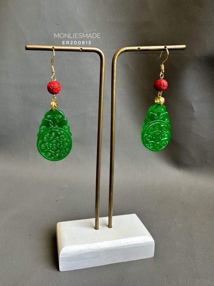 ER200813 - Jade Earring - Image 1