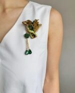 BC201992 - Handmade Mini Birds Beaded Brooch - Image 2