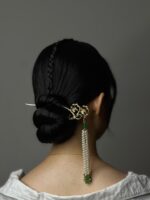 HP10082917 - One set Jade Hairpins - Image 5