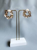 ER161105 - Handmade Flower Earring - Bronze