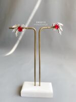 ER65113 - Diamond Earring - Red