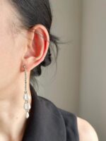 ER211017 - Pearl Earring Mix Diamond
