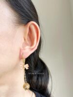 ER81102 - Bow Earring - Gold - Image 2