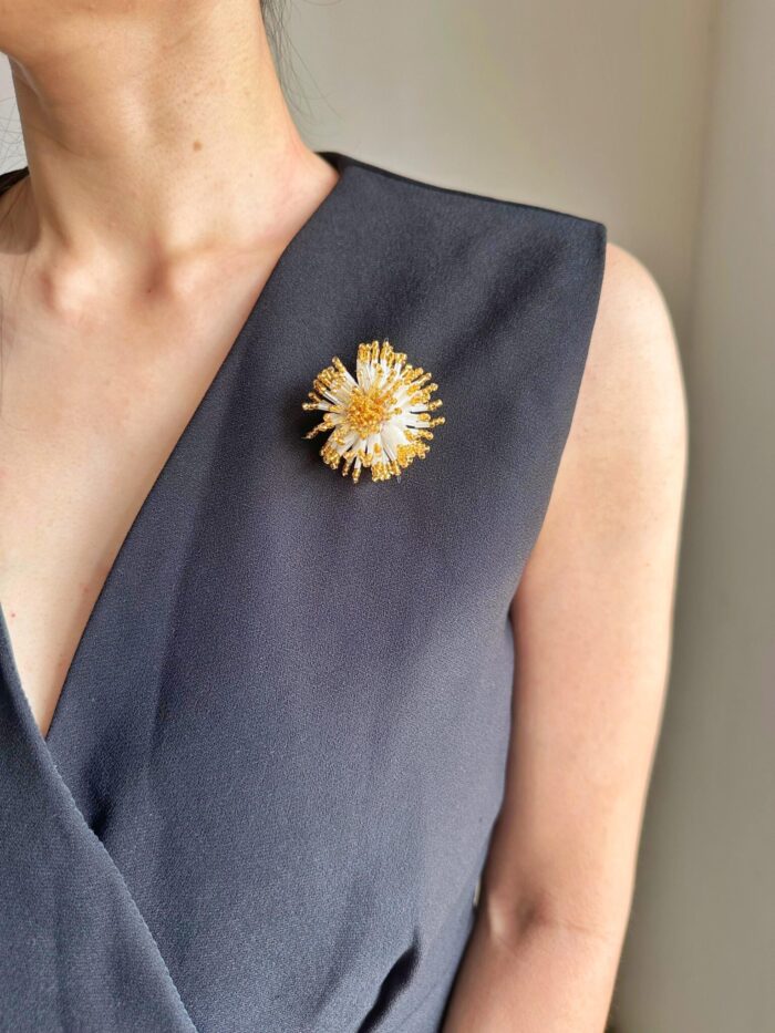 BC71192 - Handmade Flower Brooch - Image 2