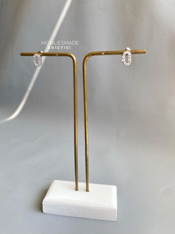 ER107151 - Diamond Earring - Silver - Image 1