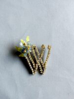 BC25331 - Custom Brooch Initial with Handmade Flower - Image 5