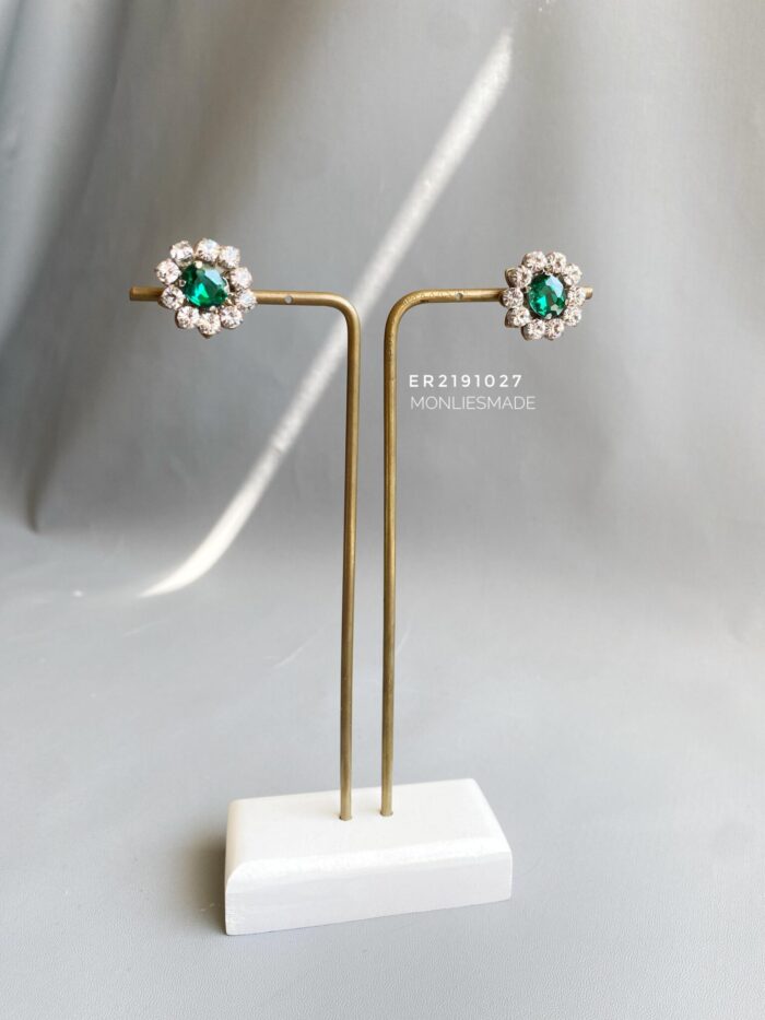ER2191027 - Emerald Diamond Erring - Image 1