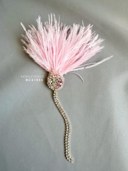 BC61935 - Handmade Whisper Brooch - Pink