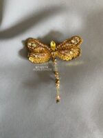 BC169110 - Handmade Dragonfly Brooch - Gold