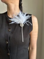 BC518815 - Handmade Whisper Brooch – White - Image 2