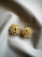 ER611721 - Handmade Flower Earrings - Gold