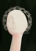 HD116150 - Diamond Headpiece Bridal Crown - Silver
