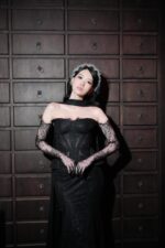 HD116150 - Diamond Headpiece Bridal Crown - Silver - Image 6