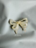 BC1881635 - Handmade Bead Brooch - White Gold