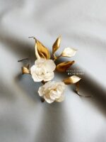 BC1510164 - Handmade Flower Bronze Brooch
