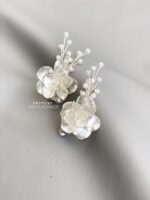 ER171197 - Handmade Glassy Flower Earrings