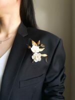 BC1510164 - Handmade Flower Bronze Brooch - Image 2
