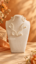 NC1008154 - Handmade Pearl Choker - White - Image 3