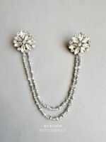 BC311010 - Vintage Diamond Brooch - Silver