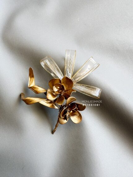 BC1551081 - Handmade Flower Bronze Brooch