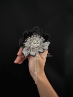 BC517724 - Camellia Noir Brooch