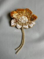 BC7115210 - Camellia Noir Brooch