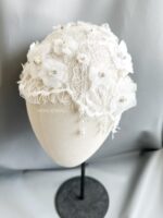 HD1005129 - Handmade Flower Lace Hairpiece - Image 2