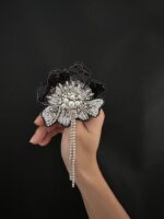 BC7115210 - Camellia Noir Brooch - Image 4
