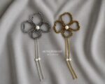 BC5192110 - Handmade Crystal Flower Brooch - Silver