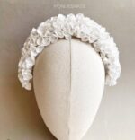 HB10068 - Handmade Fabrich Headband - White