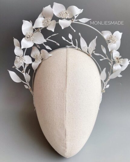 HB100647 – Flowers Headpiece – White