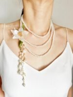 NC1005619 - Handmade Flower Pearl Necklace