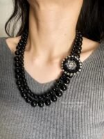 NC1007115 - Handmade Black Necklace - Image 2