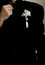 BC11426 - Metal flower brooch - Image 3